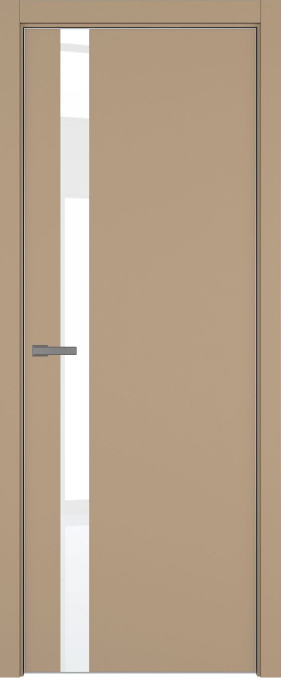 H2 ДО ART Lite Lacobel White Pure 800*2000 Бежевая эмаль ALU Серая под 2 петли зпз 196