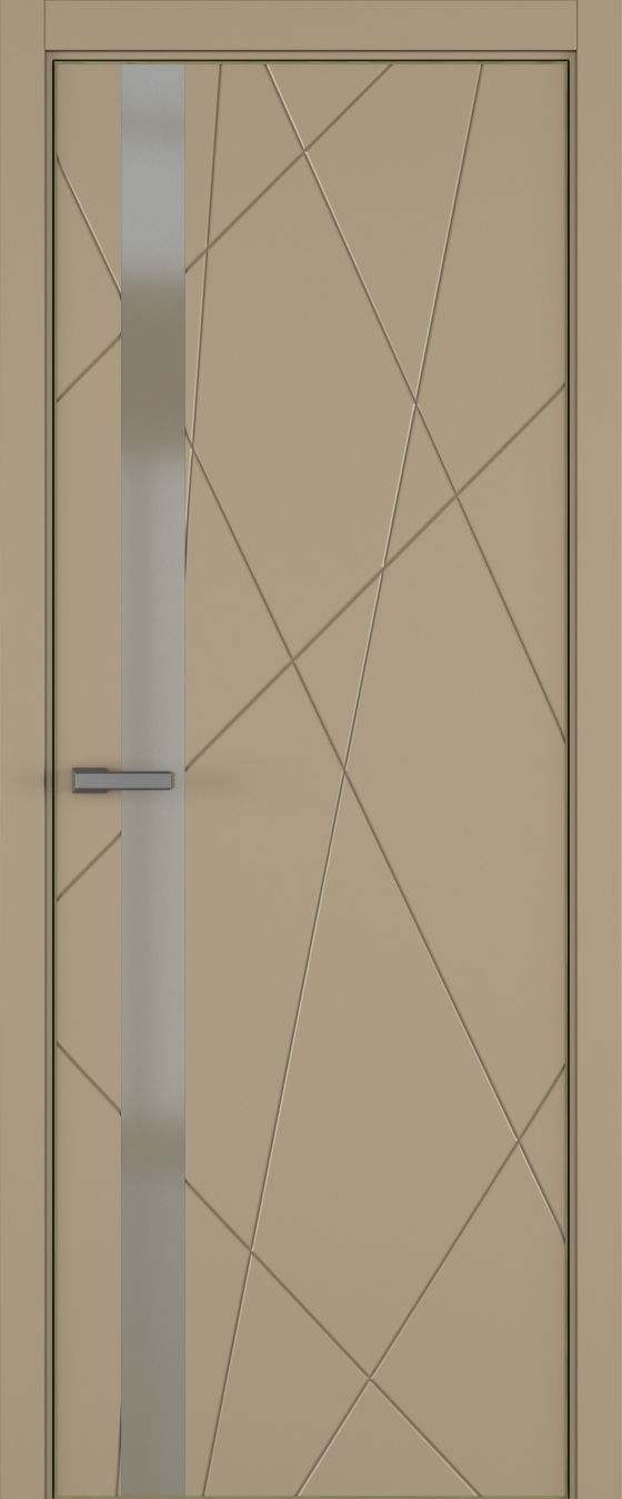 Chaos ДО ART Lite бронза мат. 800*2000 Бежевая эмаль ALU Золотая 2 петли зпз 196
