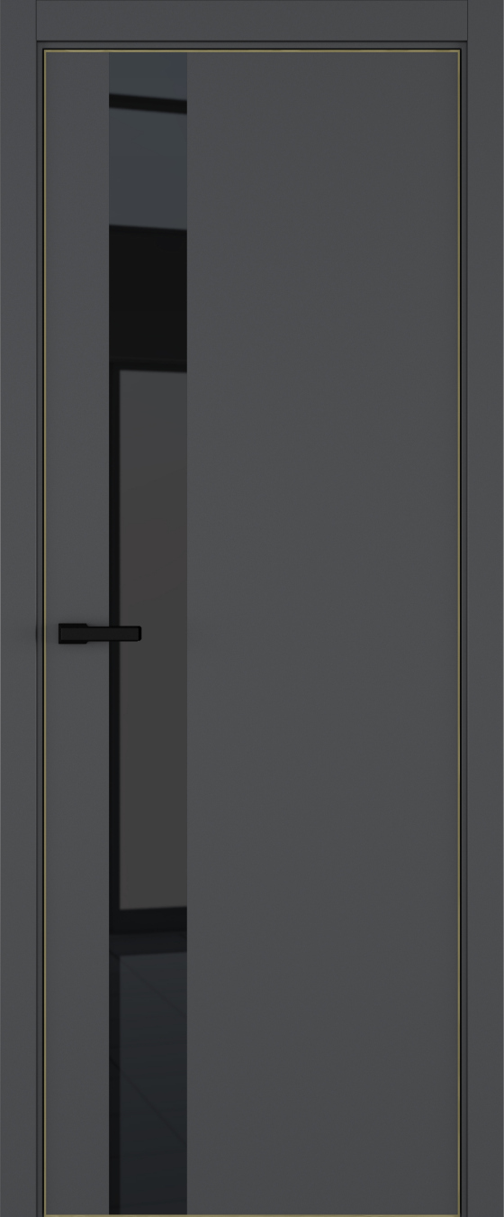 H3 ДО ART Lite черный лак 800*2000 Темно-серая эмаль ALU Золотая под 2 петли зпз 196