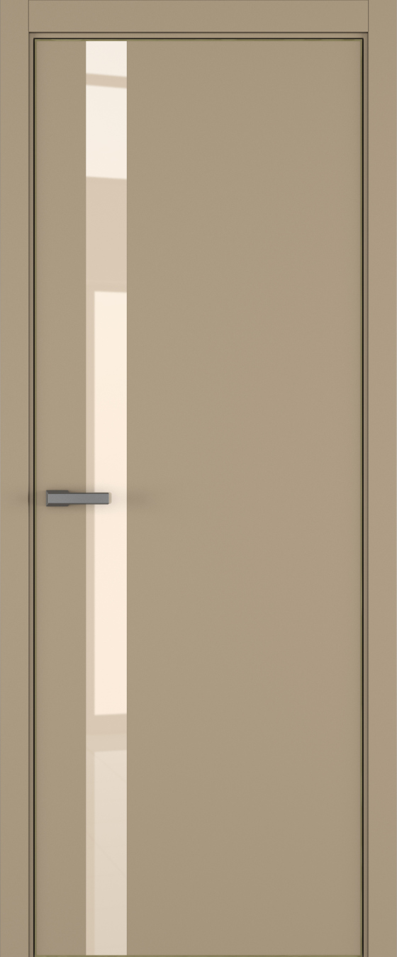 H2 ДО ART Lite бежевый лак 800*2000 Бежевая эмаль ALU Золотая под 2 петли зпз 196