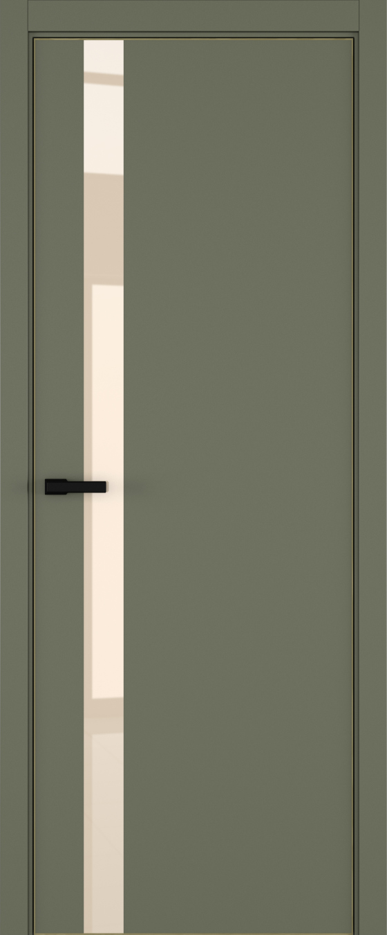 H2 ДО ART Lite бежевый лак 800*2000 Оливковая эмаль ALU Золотая под 2 петли зпз 196