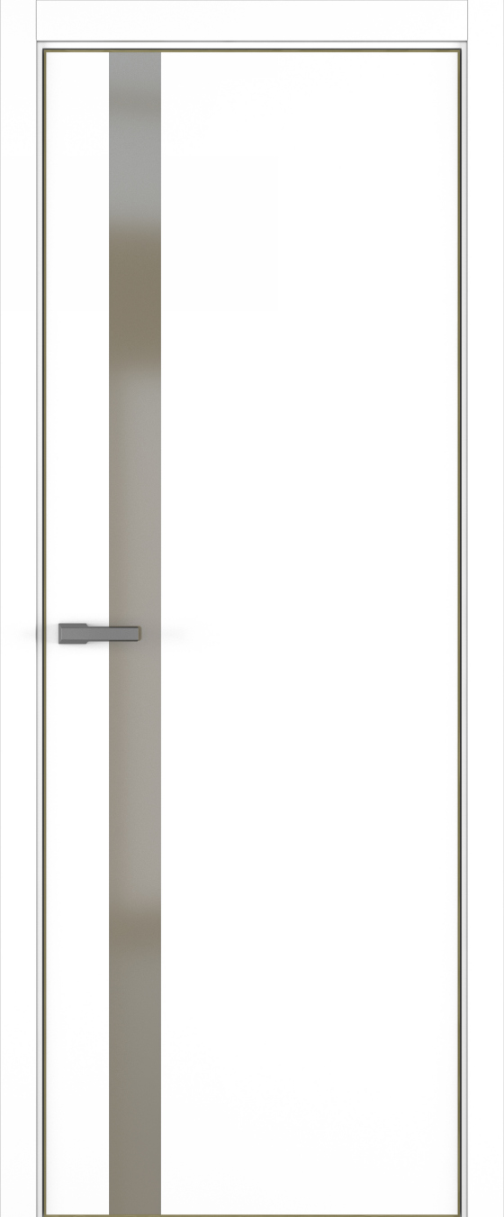 H2 ДО ART Lite бронза мат. 800*2000 Белая эмаль (43) ALU Золотая под 2 петли зпз 196