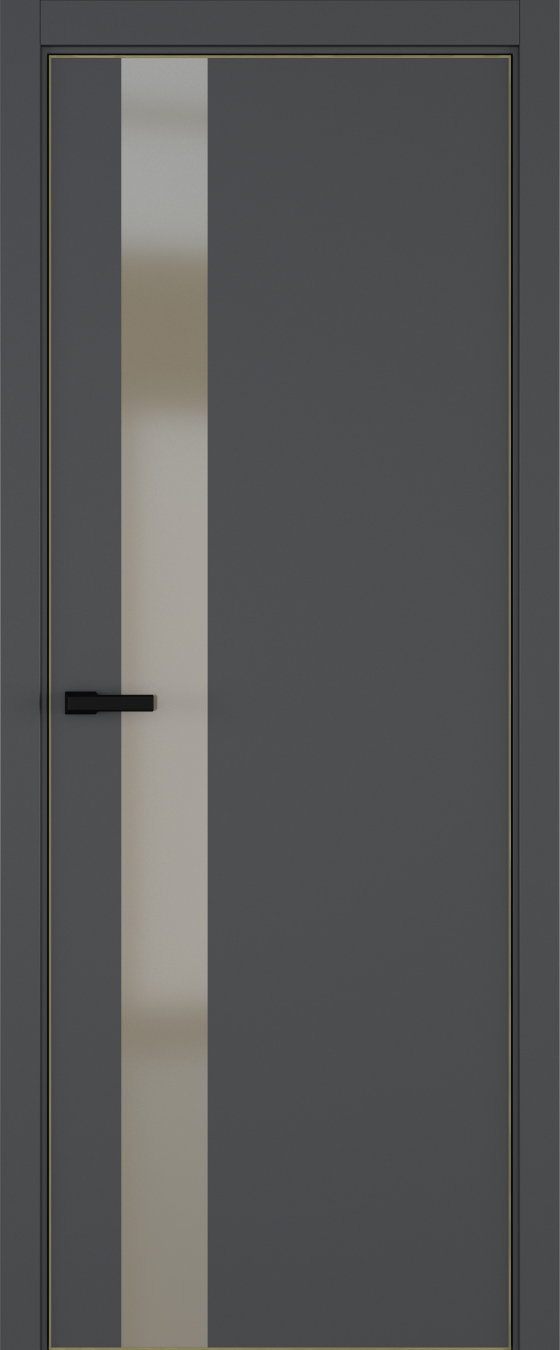 H3 ДО ART Lite бронза мат. 800*2000 Темно-серая эмаль ALU Золотая под 2 петли зпз 196