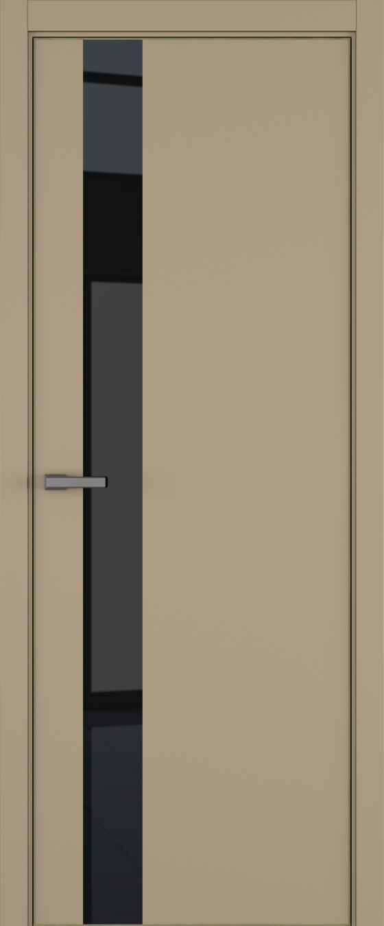 H3 ДО ART Lite черный лак 800*2000 Бежевая эмаль ALU Золотая под 2 петли зпз 196