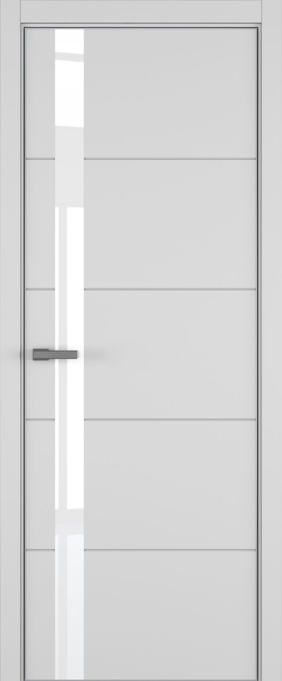 Groove ДО ART Lite Lacobel White Pure 800*2000 Светло-серая эмаль (43) ALU Серая под 2 петли зпз 196