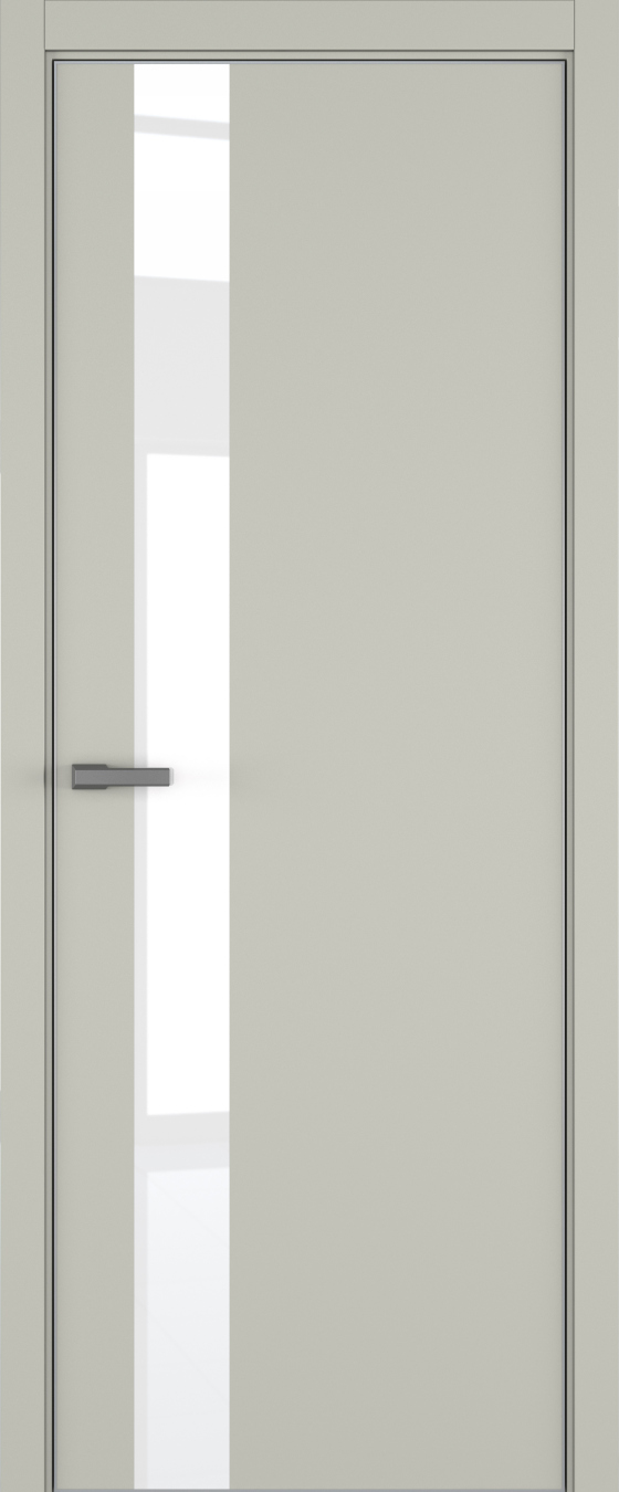H3 ДО ART Lite Lacobel White Pure 800*2000 Серый шелк эмаль (43) ALU Серая под 2 петли зпз 196