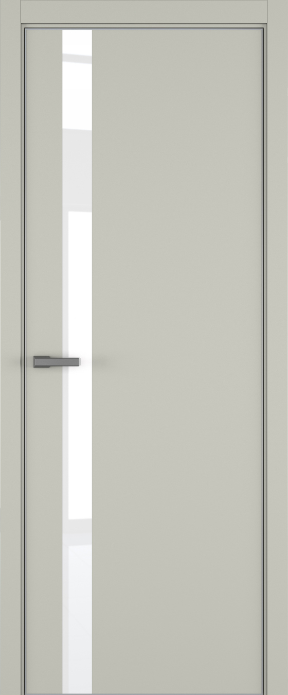 H2 ДО ART Lite Lacobel White Pure 800*2000 Серый шелк эмаль (43) ALU Серая под 2 петли зпз 196